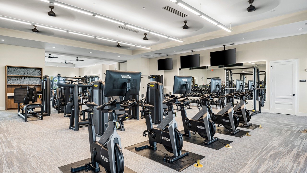 Rendering of the wellness and fitness centre at Kingston, Estero