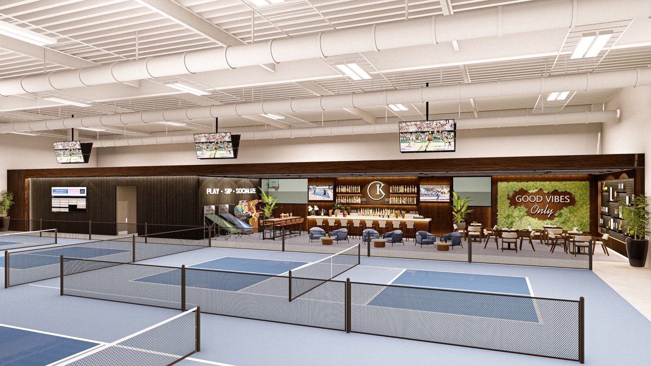 Rendering of the indoor sports complex at Kingston in Estero, Florida